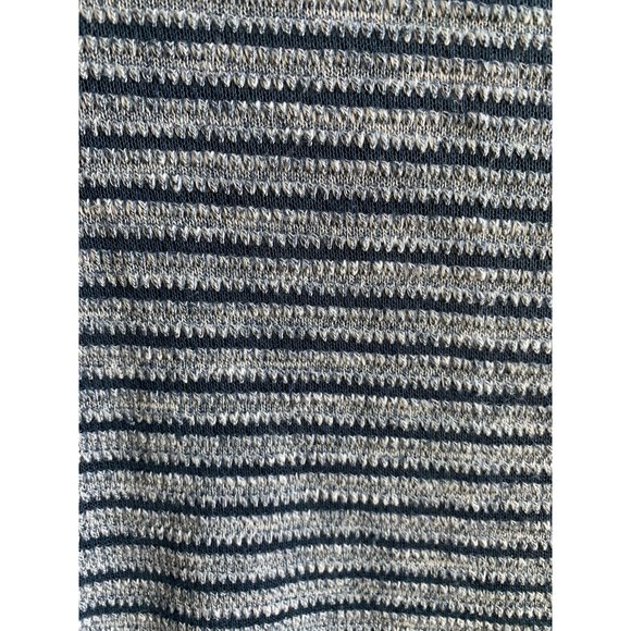 LOFT Blue Striped Textured Long-Sleeved Shirt - Picture 2 of 4